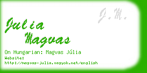 julia magvas business card